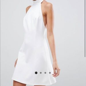 NWT White ASOS Halter Dress
